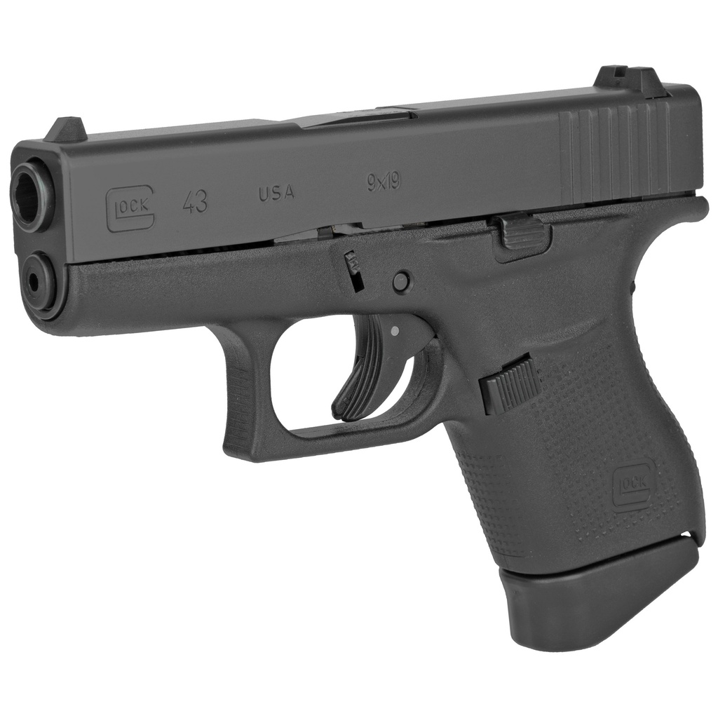 Glock G43 G3 9MM 3.41" 6 Rounds, Black