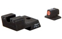 Trijicon HD Night Sights 1911 Novak Cut Orange Front