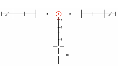 Trijicon ACOG  3.5x35mm Dual Illum Red Horseshoe 223 Ballistic Black