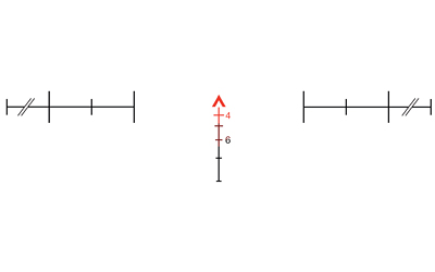 Trijicon ACOG 4x32mm Red Chevron Illuminated  Black