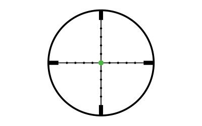 Trijicon AccuPoint 3-9x 40mm 1" Tube Mil-Dot Crosshair/Green Dot Black