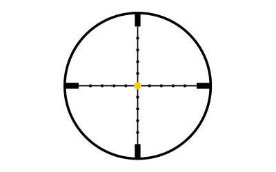 Trijicon AccuPoint 2.5-10x56mm 30mm Mil-Dot Crosshair/Amber Dot Black