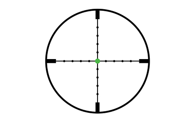 Trijicon AccuPoint 2.5-10x56mm 30mm Green Mil-Dot Crosshair Black 