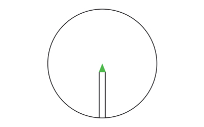 Trijicon AccuPoint 1-6x24mm 30mm Green Triangle Black