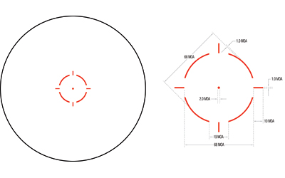 Trijicon MRO HD 2.0 1x25mm 2 MOA Illuminated 68 MOA Red/Green Dot Co-Witness Mount Black 