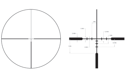 Trijicon Huron 1-4x 24mm 30mm Tube BDC Hunter Black 