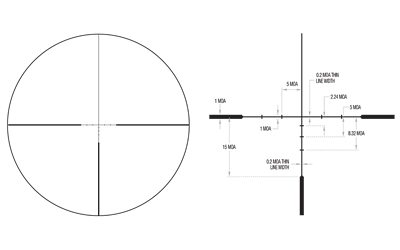 Trijicon Huron 2.5-10x 40mm BDC Hunter 30mm Tube Black 