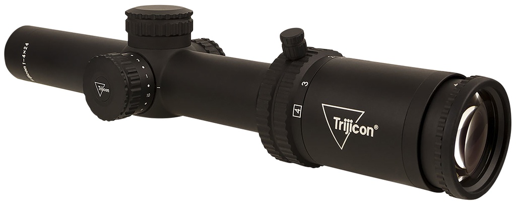 Trijicon Credo 1-4x 24mm MRAD Ranging Green 30mm Tube Black