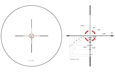 Trijicon Credo 1-6x 24mm BDC Red Segmented Circle 223/55gr 30mm Tube Black