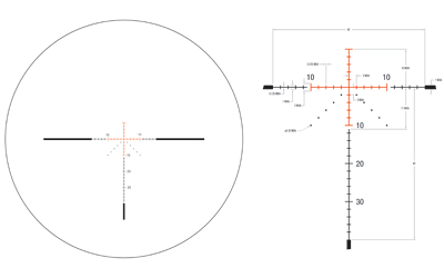 Trijicon Credo 3-9x 40mm Red MOA Precision Hunter 1" Tube Black