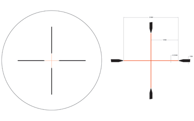 Trijicon Credo 3-9x 40mm Red Duplex 1" Tube Black