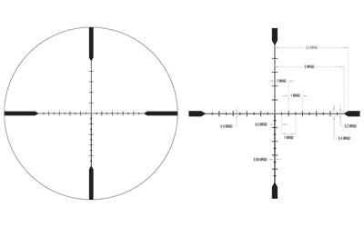 Trijicon Tenmile 6-24x 50mm Red LED Dot/MRAD Ranging 30mm Tube Black 