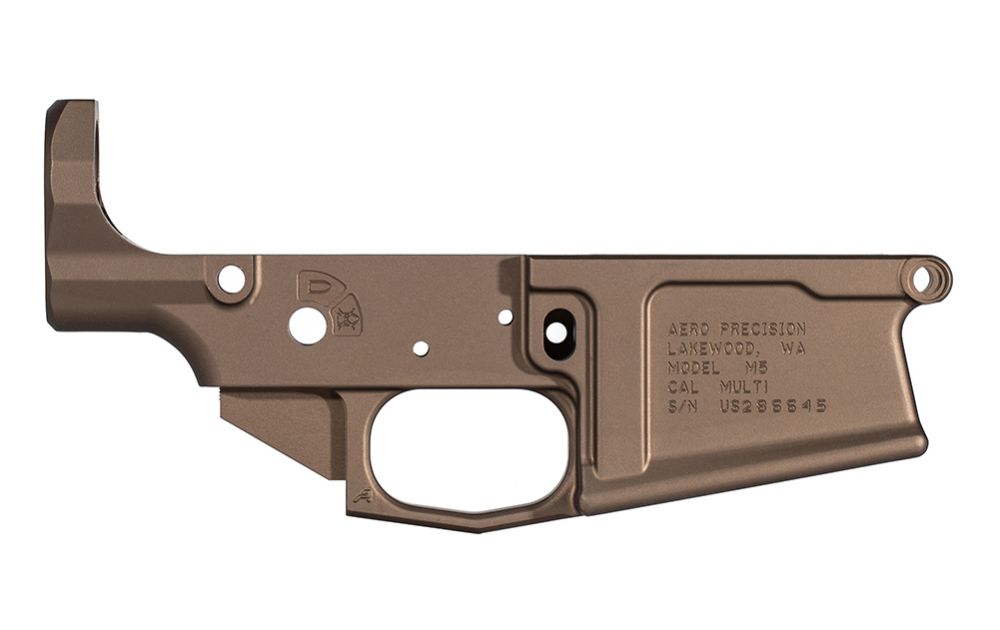 Aero Precision AR10 M5 .308 Stripped Lower Receiver Kodiak Brown