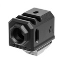 Agency Arms Glock Gen 4 417 Dual Port Compensator, Black