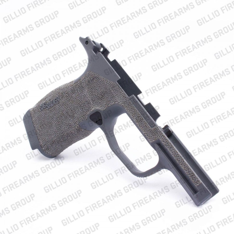 Agency Arms P365X/XL Manual Pre Stippled Grip Module, Gray