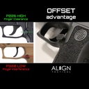 Align Tactical OFFSET P320 Extended Magazine Release Right Handed, Black