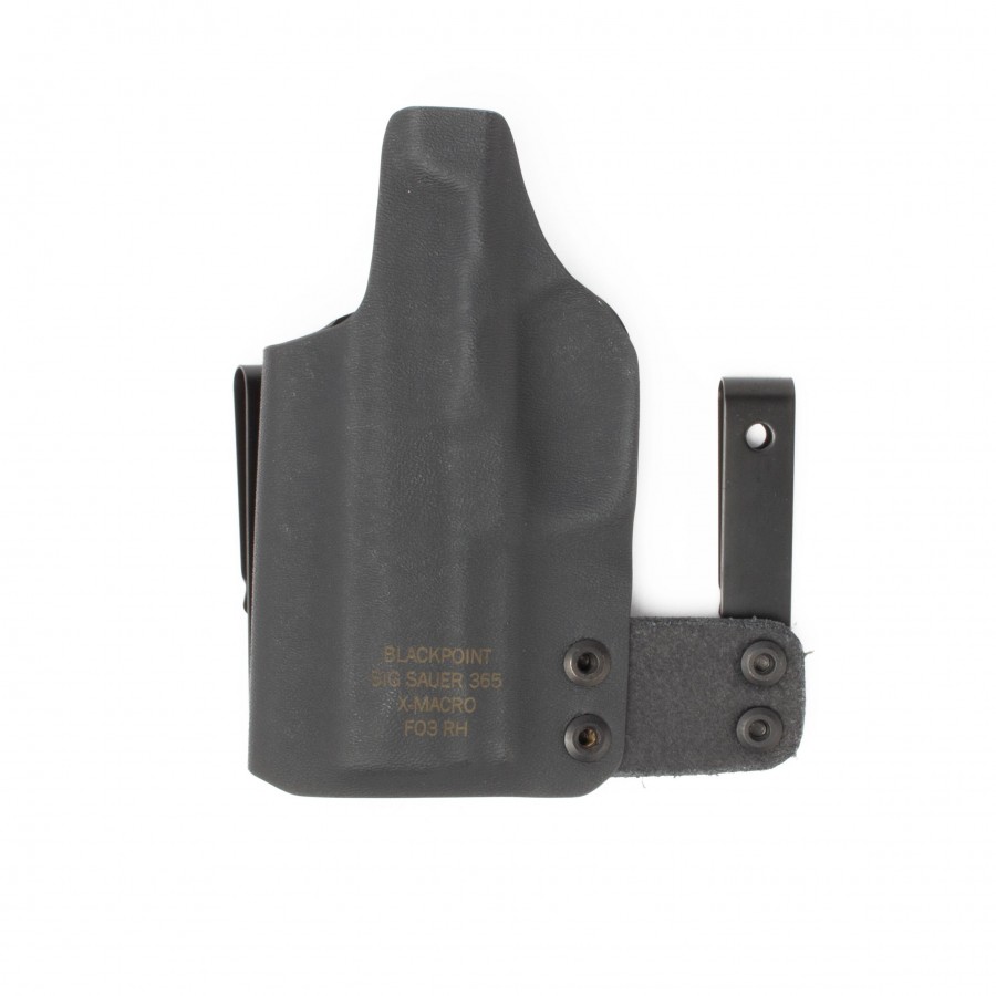 BlackPoint Tactical RH F03 Holster, Sig P365 XMACRO, Black, 1.75" Metal IWB, Tall Sights