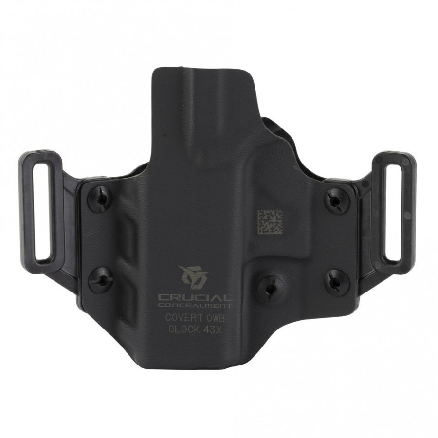 Crucial Concealment Right Hand Covert OWB Glock 43/43X Holster, Black