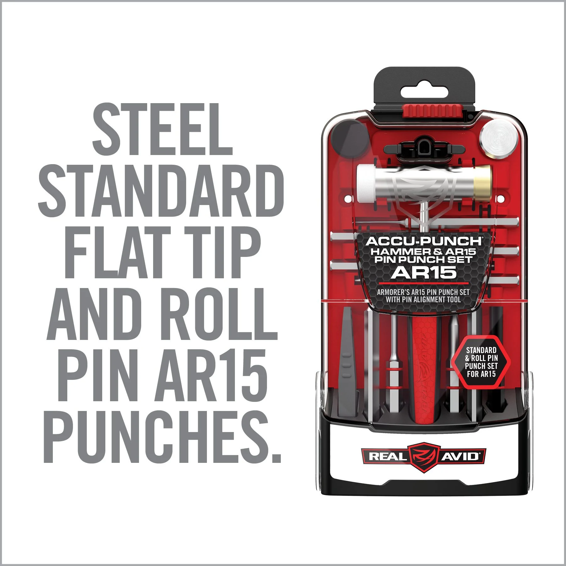 Real Avid Accu-Punch Hammer & AR-15 Pin Punch Set