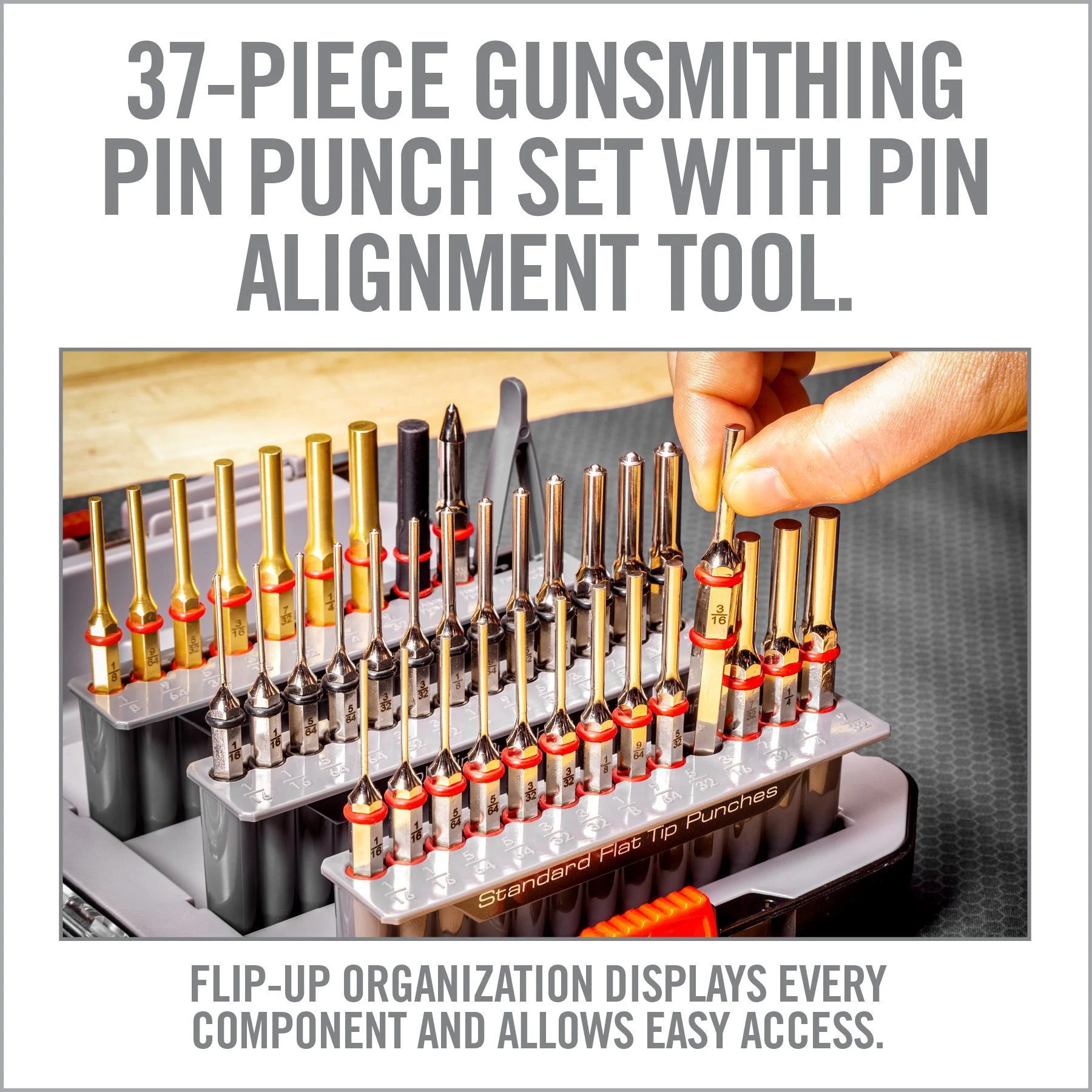 Real Avid Accu-Punch Master Set, 37 Piece Punch Set