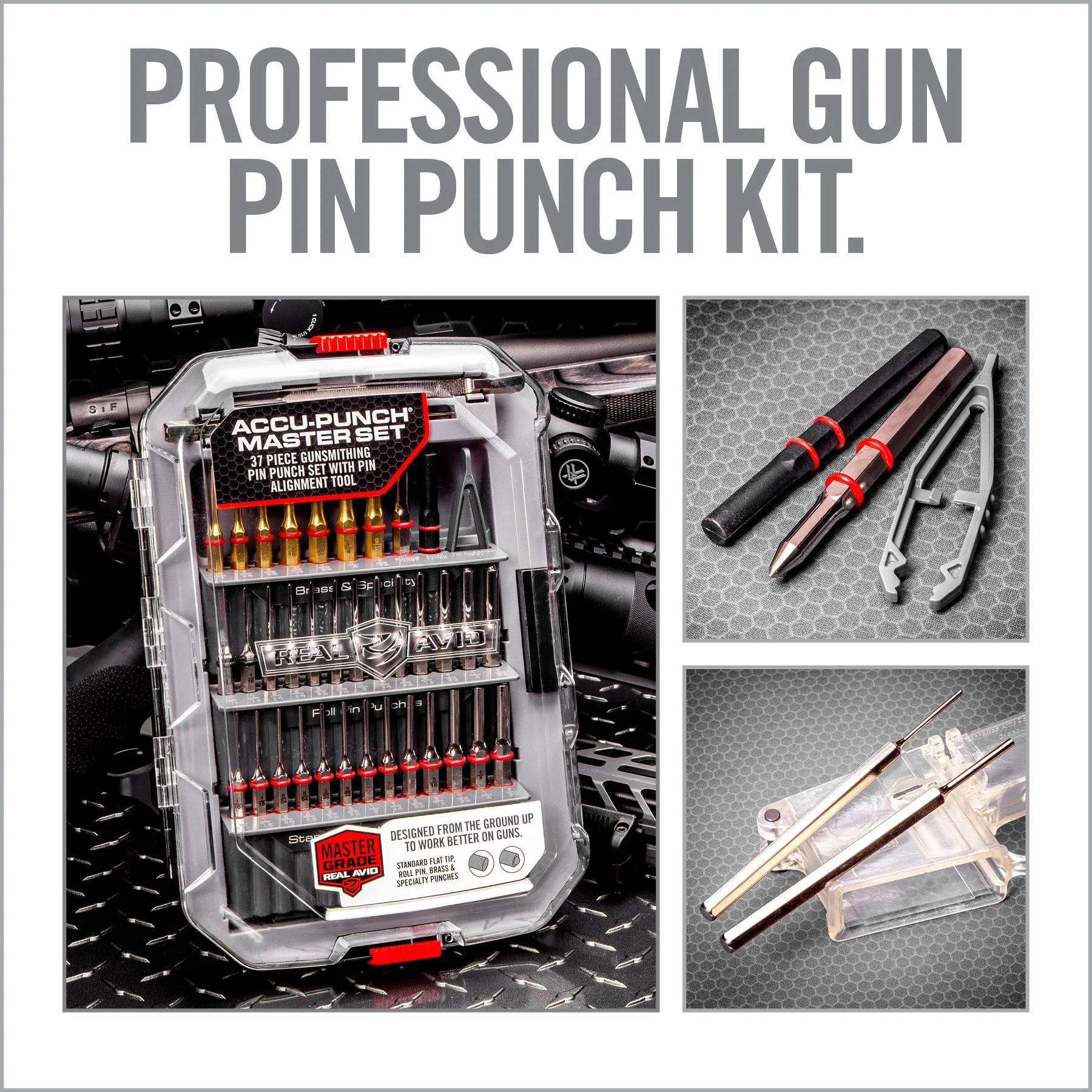 Real Avid Accu-Punch Master Set, 37 Piece Punch Set