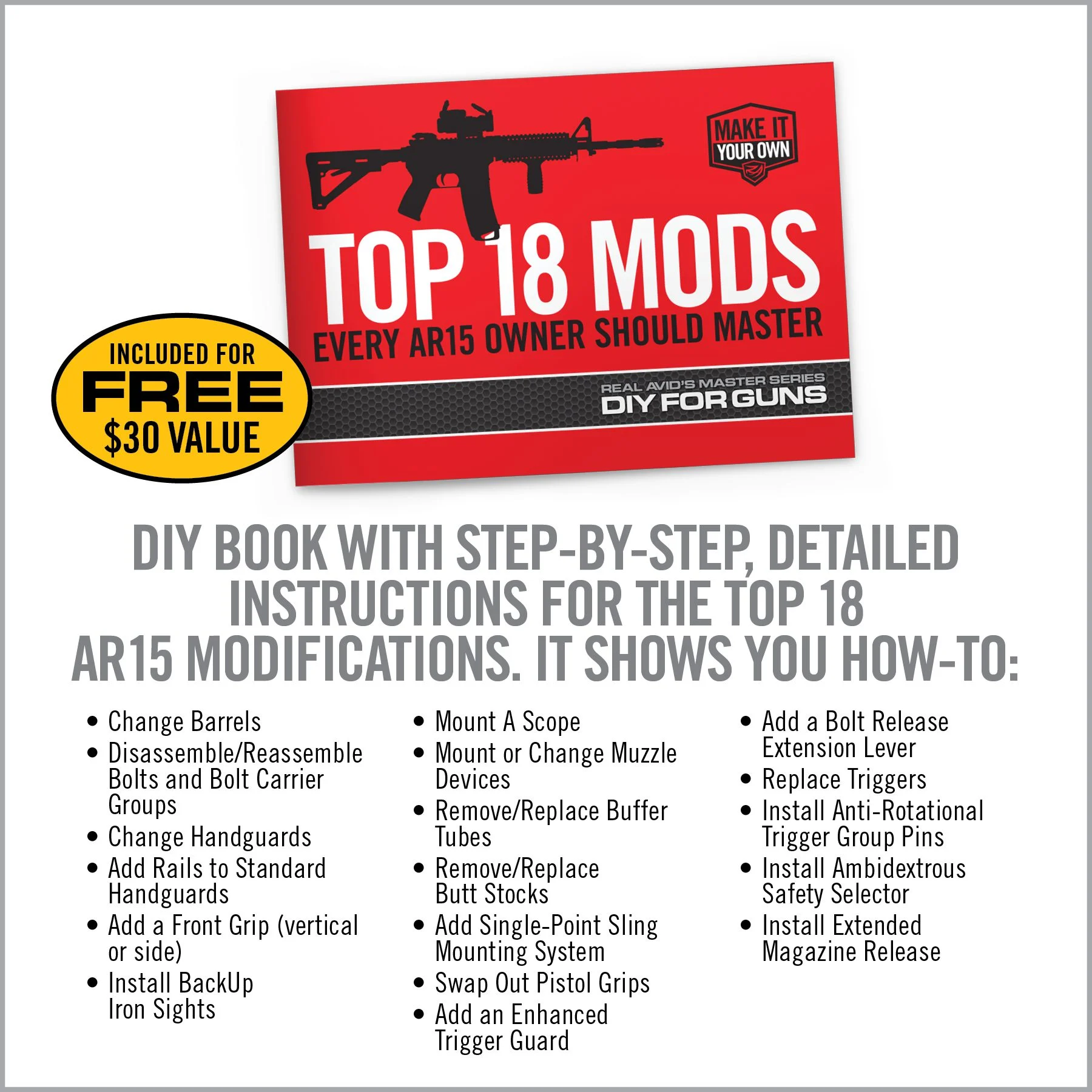 Real Avid Armorer's Master Tool Kit, For AR15, Master Grade Tools