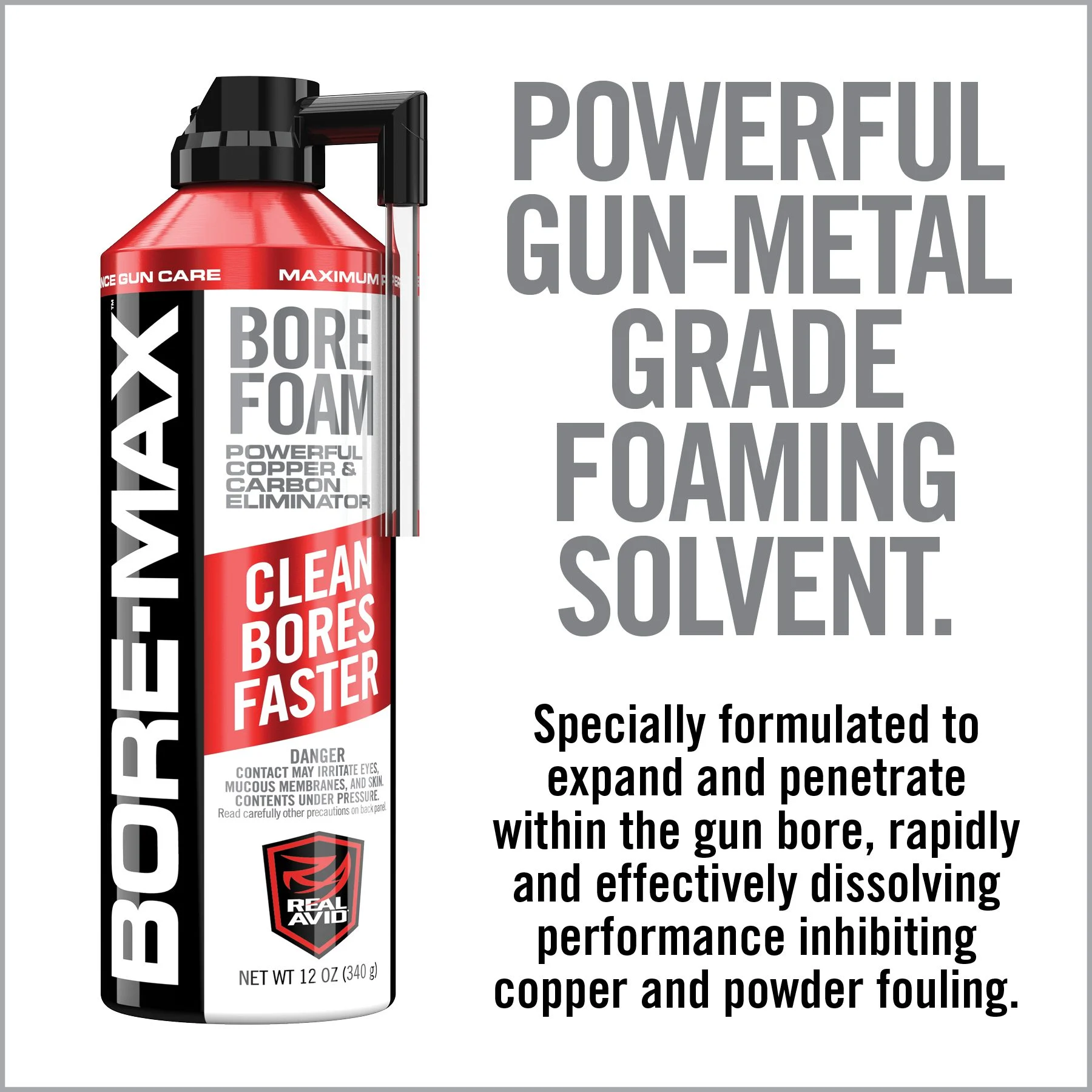 Real Avid Bore-Max Solvent, 4oz Bottle