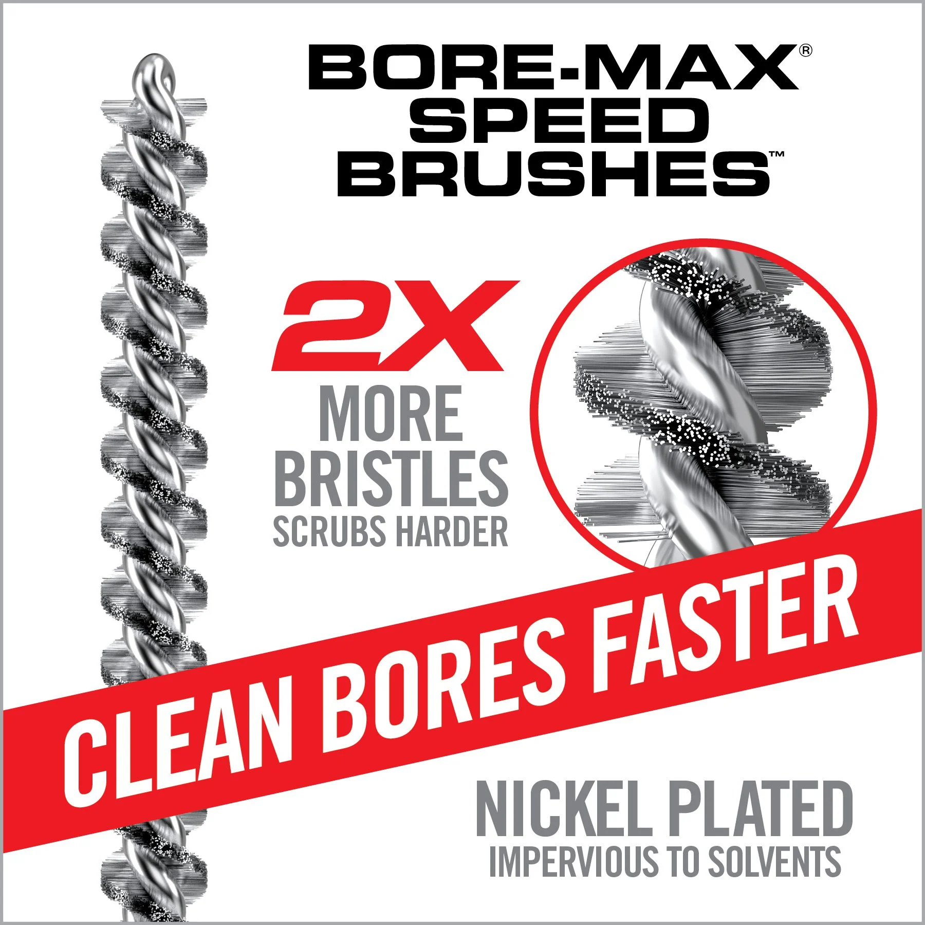 Real Avid Bore-Max Speed Brush, Brush, .243 Cal 