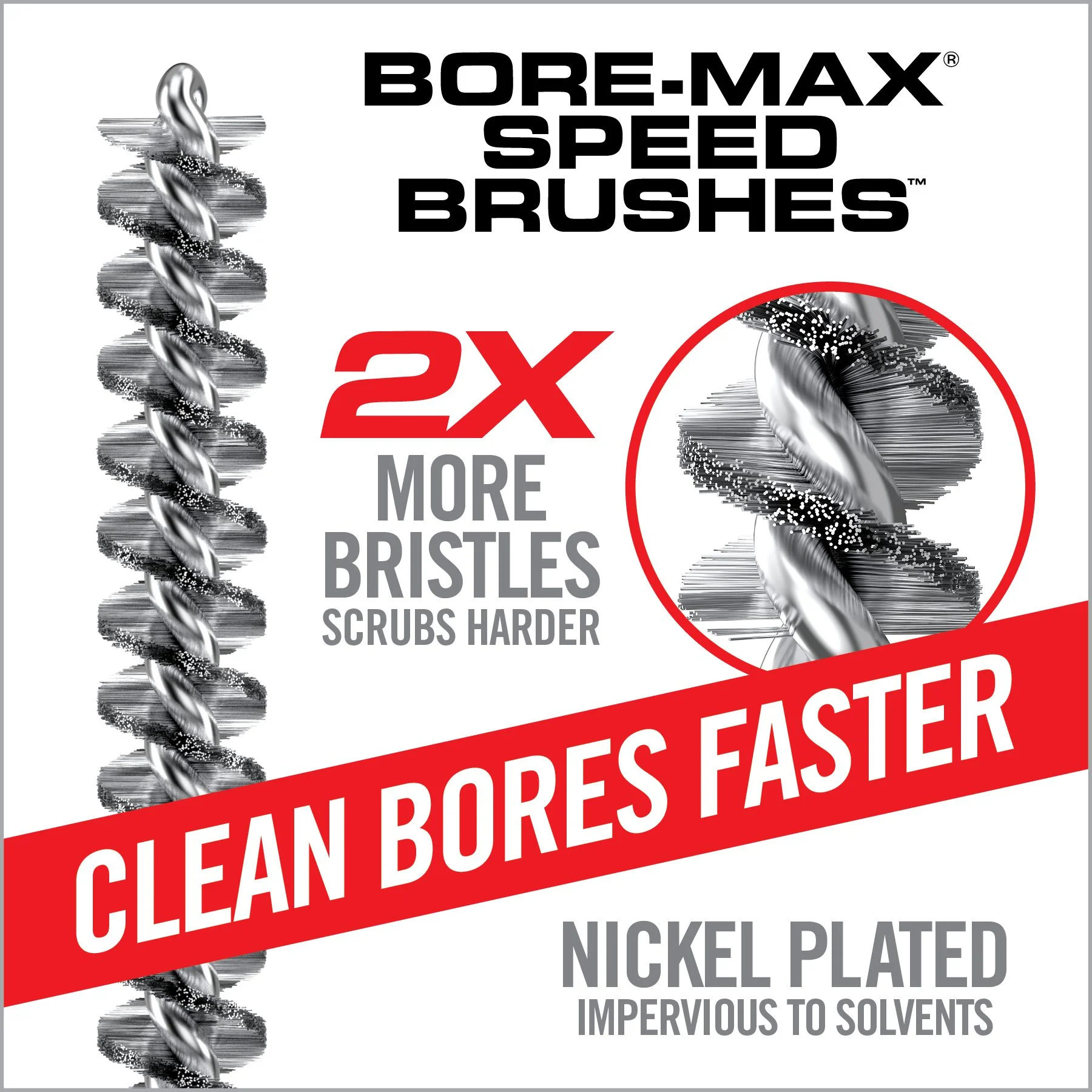 Real Avid Bore-Max Speed Brush, Brush, 30 Cal 