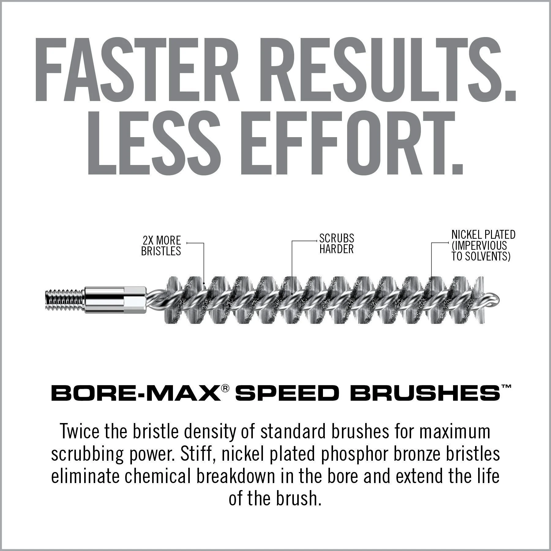 Real Avid Bore-Max Speed Brush, Brush, 30 Cal 