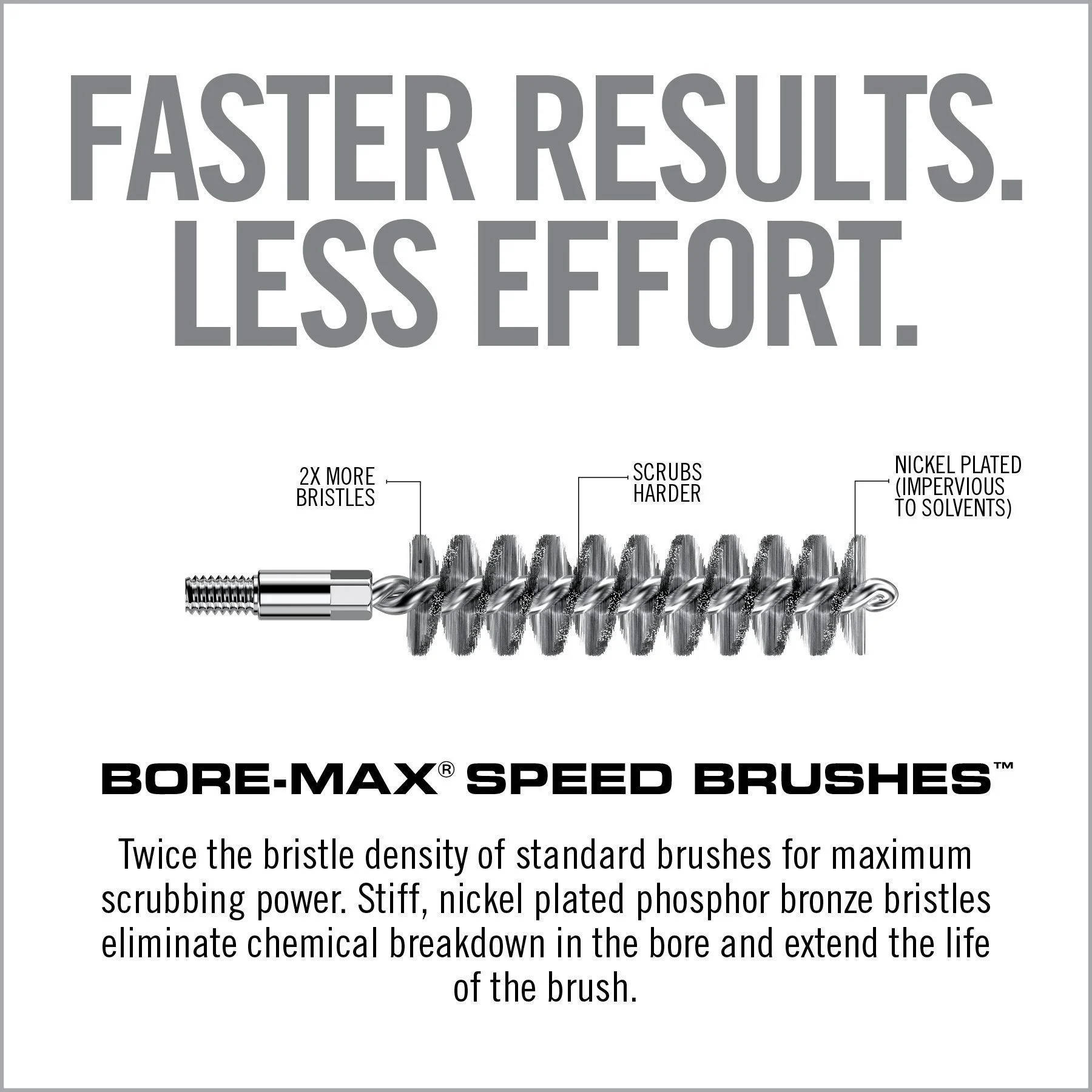 Real Avid Bore-Max Speed Brush, Brush, 40 Cal 