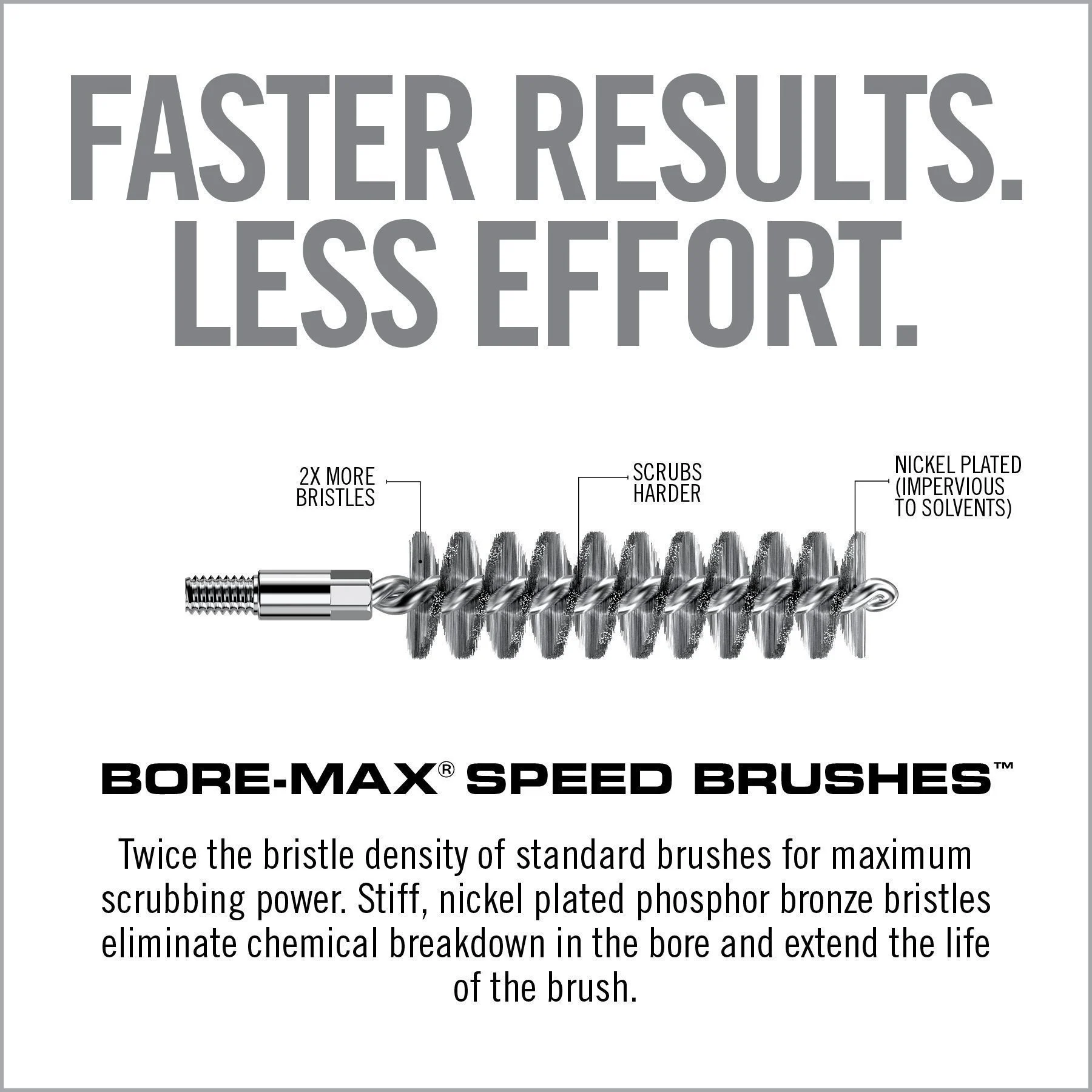 Real Avid Bore-Max Speed Brush, Brush, 45Cal 