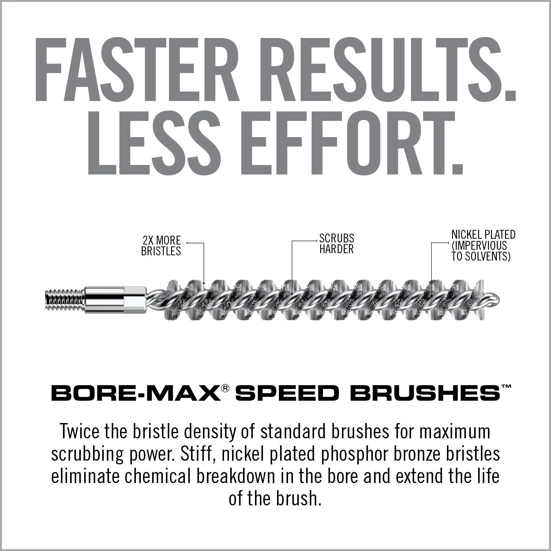 Real Avid Bore-Max Speed Brush, Brush, 6.5MM 