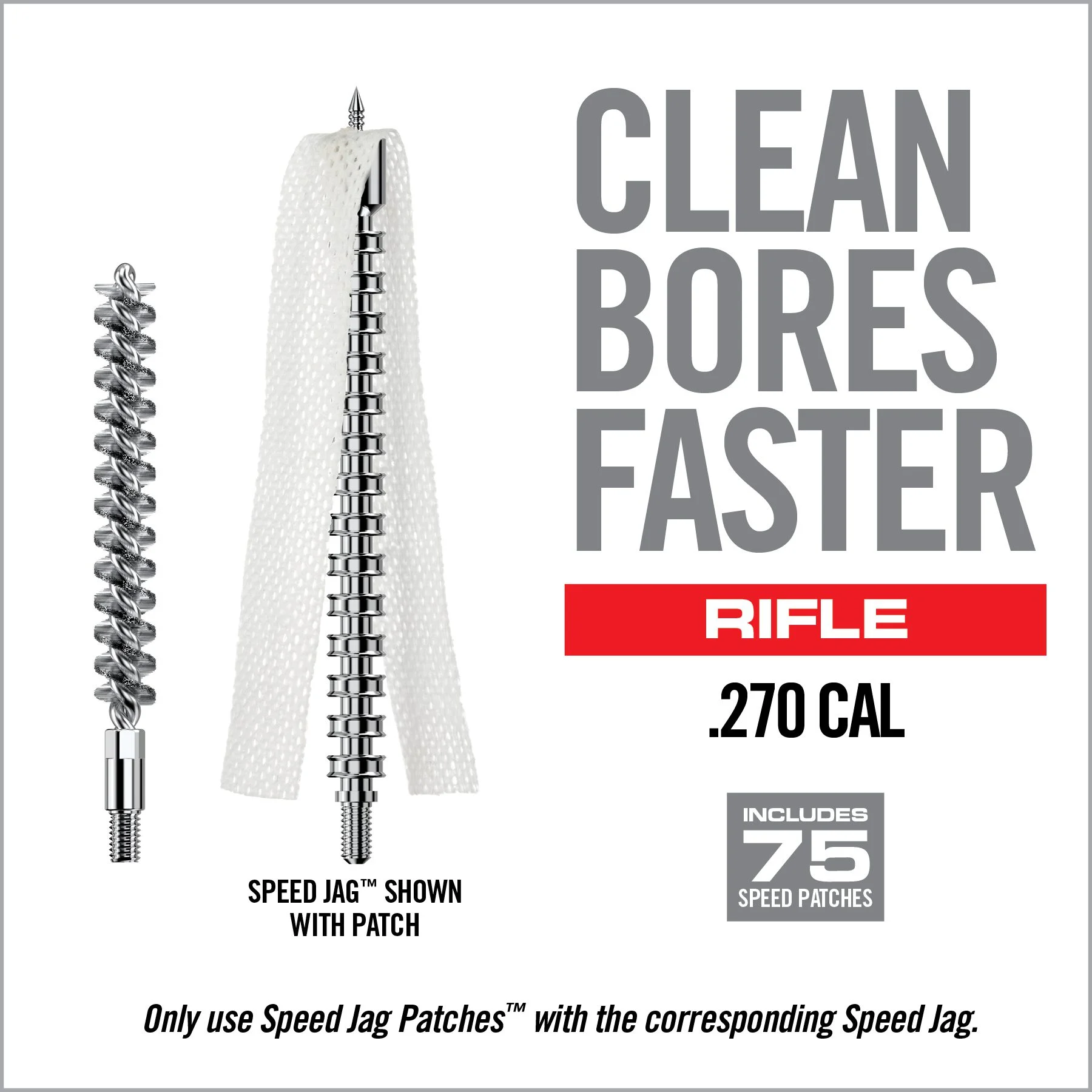 Real Avid Bore-Max Speed Clean Kit, 270 Caliber 