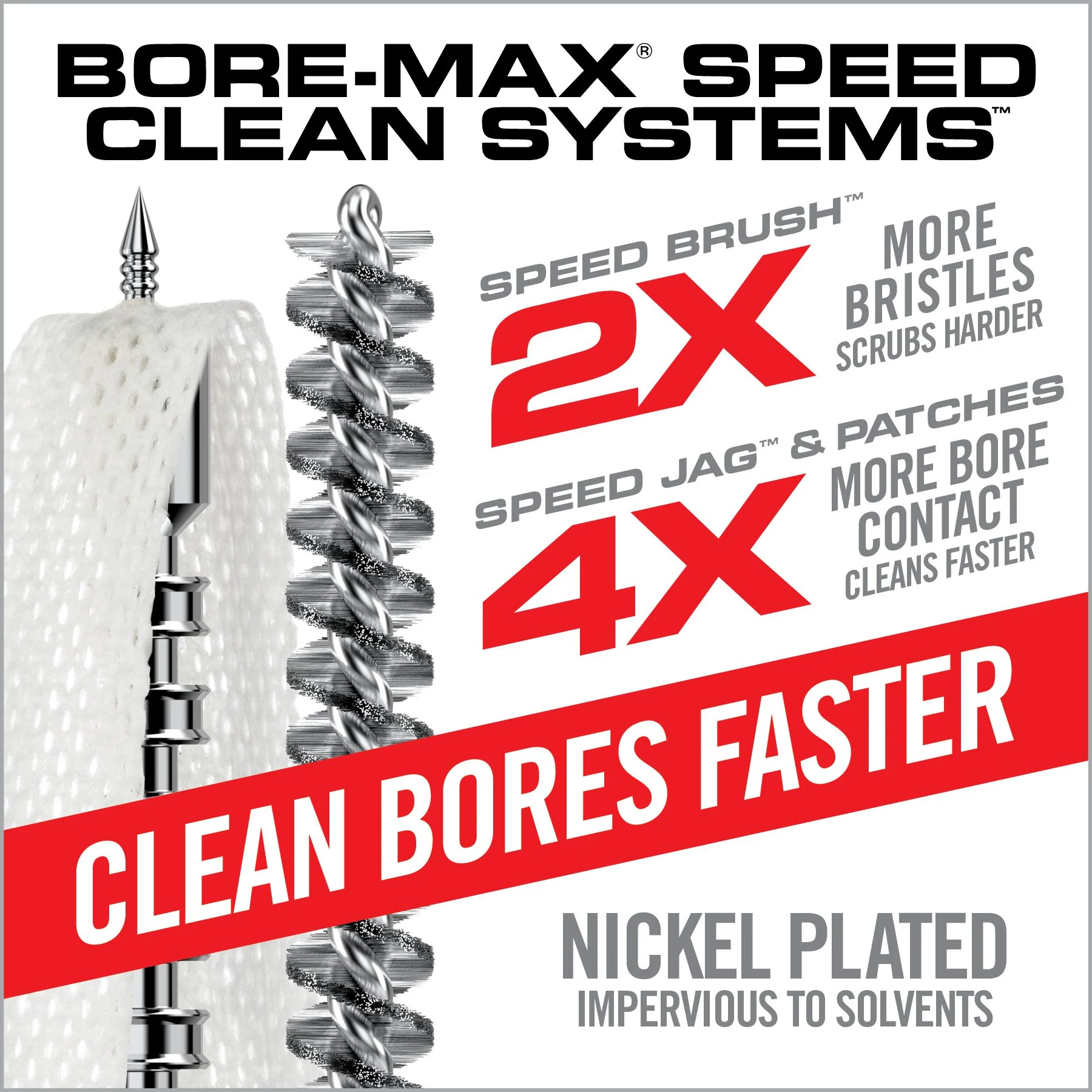 Real Avid Bore-Max Speed Clean Kit, 30 Cal 