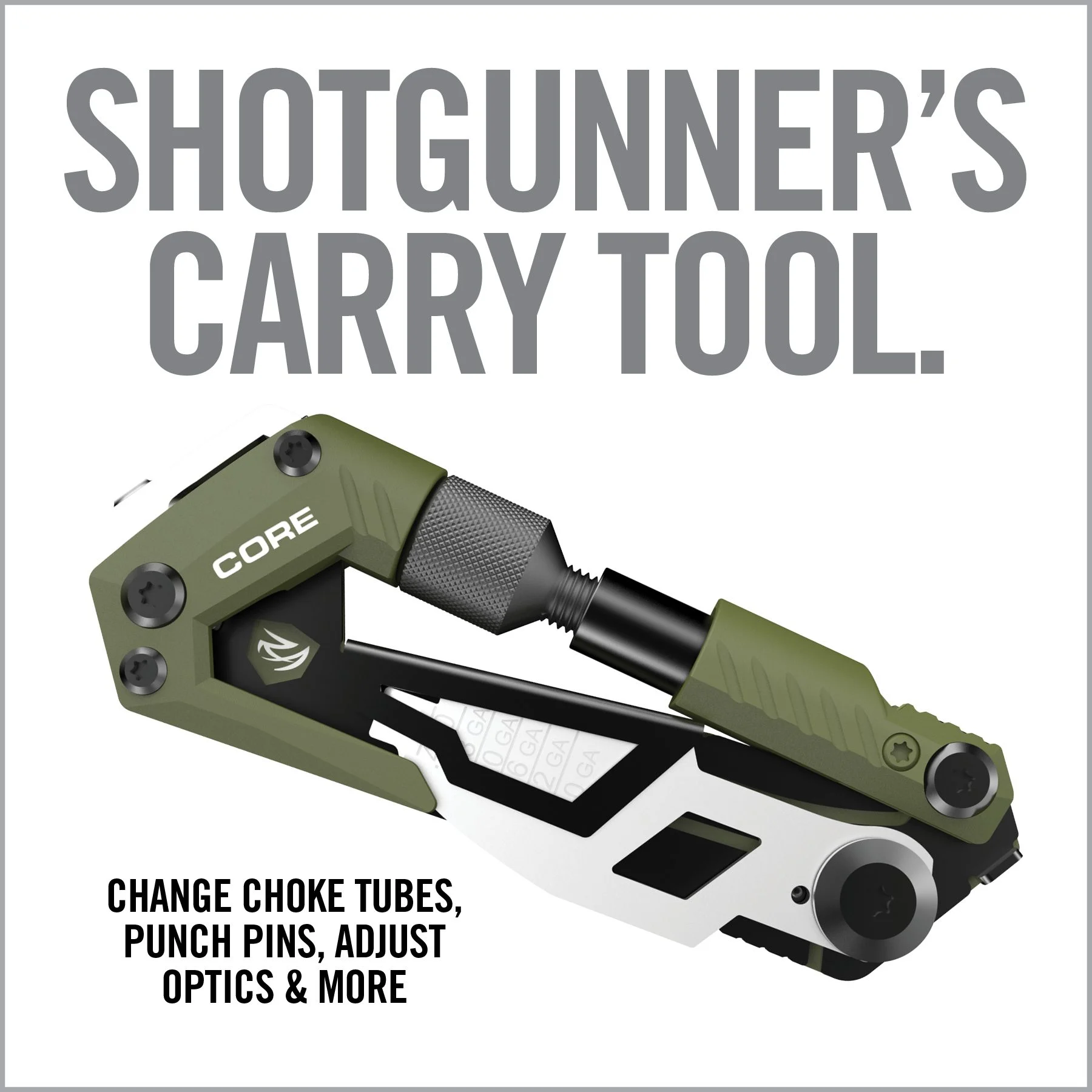 Real Avid CORE Shotgun, Gun Multi-Tool, Black 