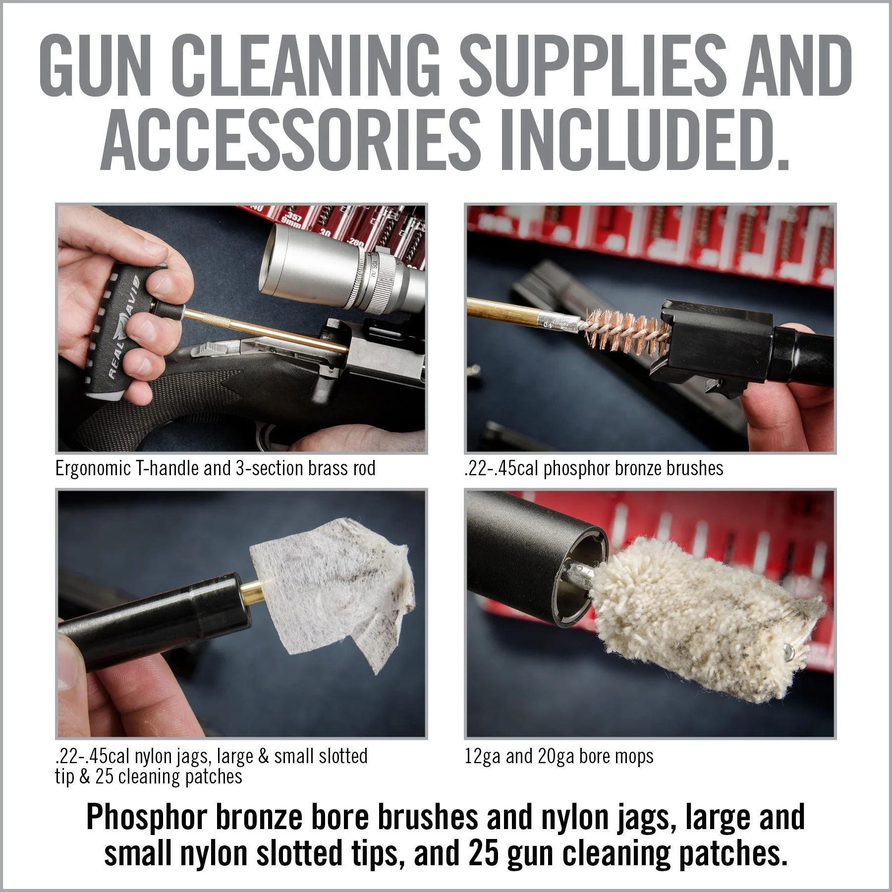 Real Avid Cleaning Kit, Gun Boss Pro-Universal Gun Cleaning Kit,