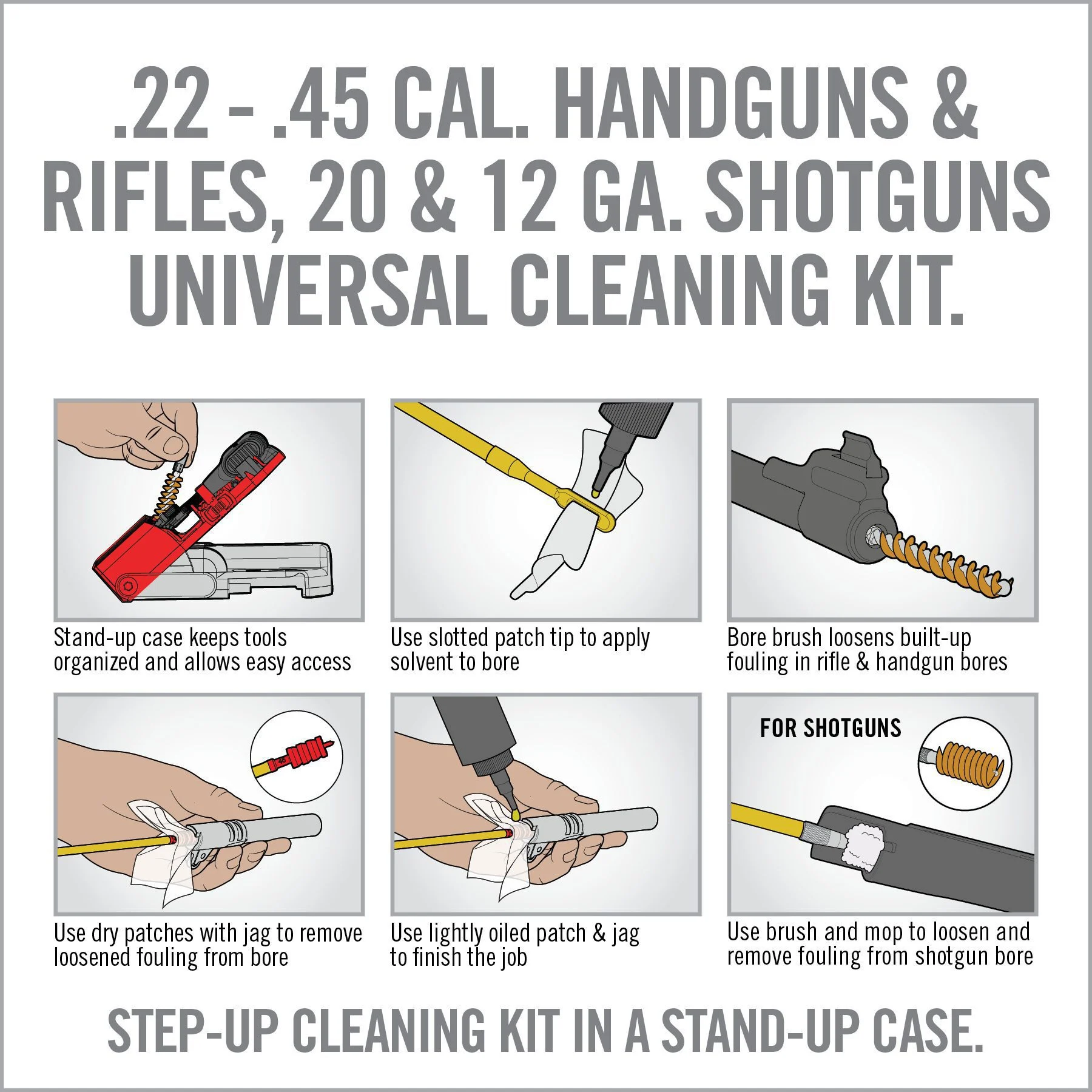 Real Avid Cleaning Kit, Gun Boss Pro-Universal Gun Cleaning Kit,