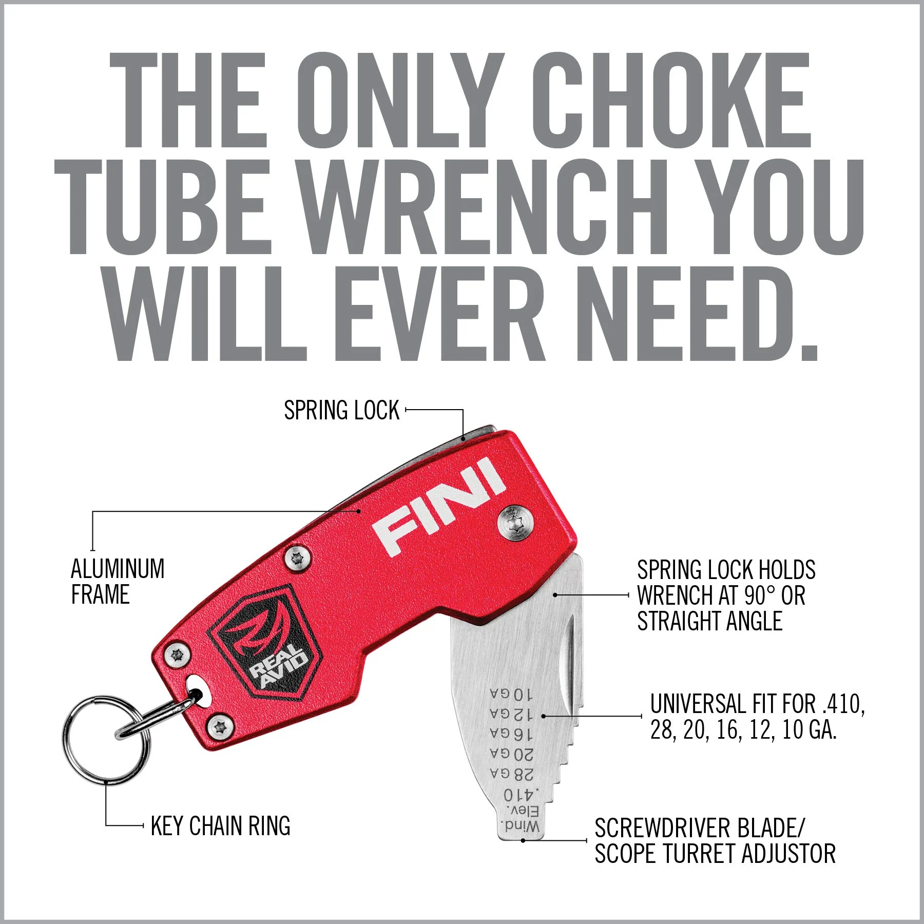 Real Avid Fini Universal Choke Wrench