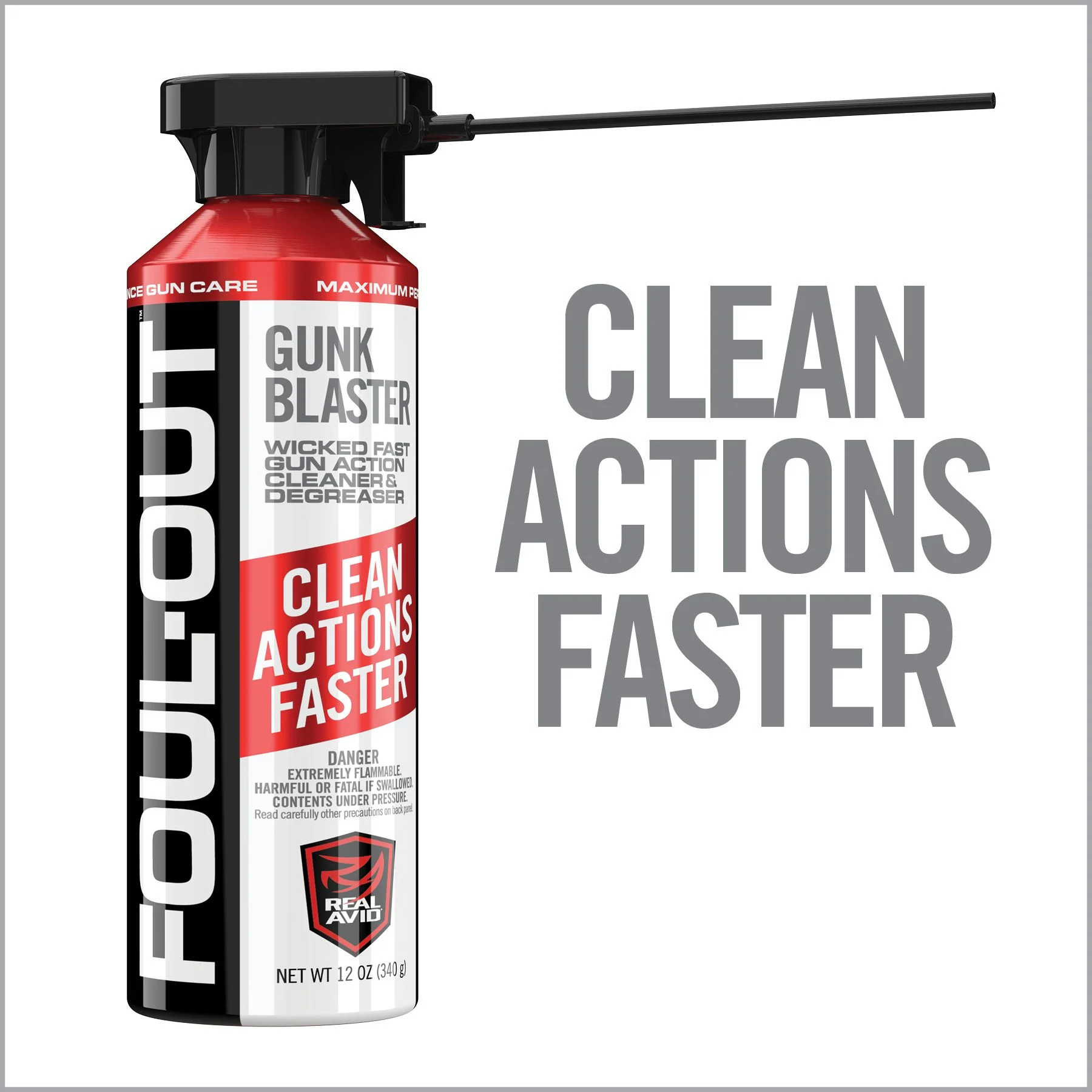 Real Avid Foul Out Gun Blaster, Aerosol, 12oz Can 