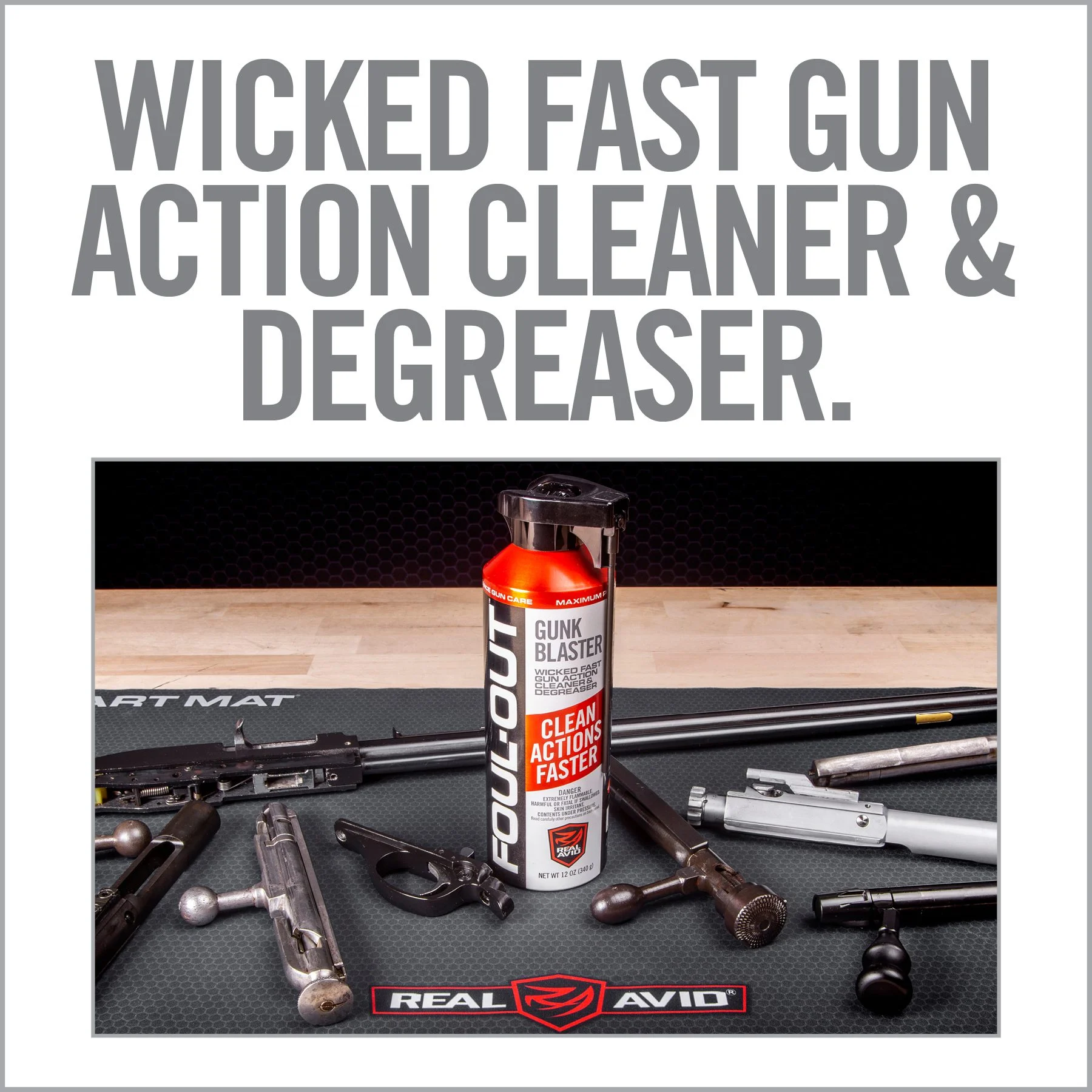 Real Avid Foul Out Gun Blaster, Aerosol, 12oz Can 