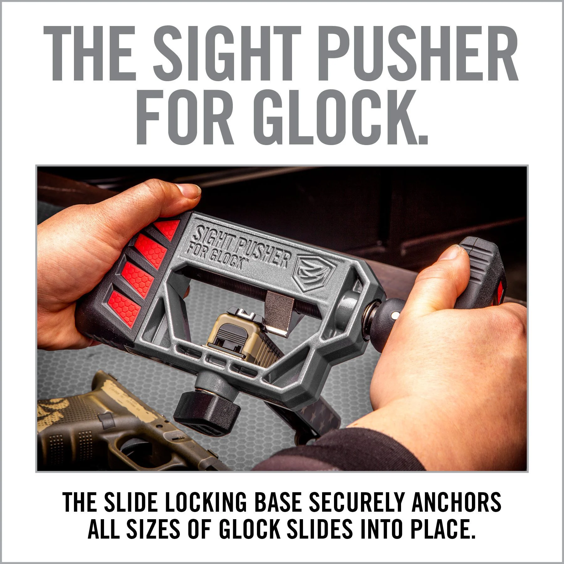 Real Avid Glock Sight Pusher, Black