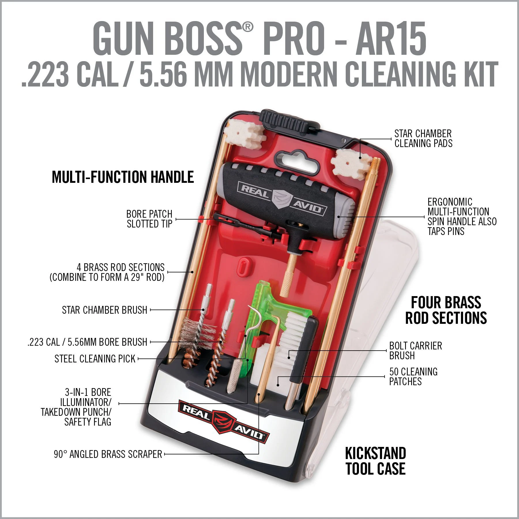 Real Avid Gun Boss Pro, Pro AR15 Cleaning Kit