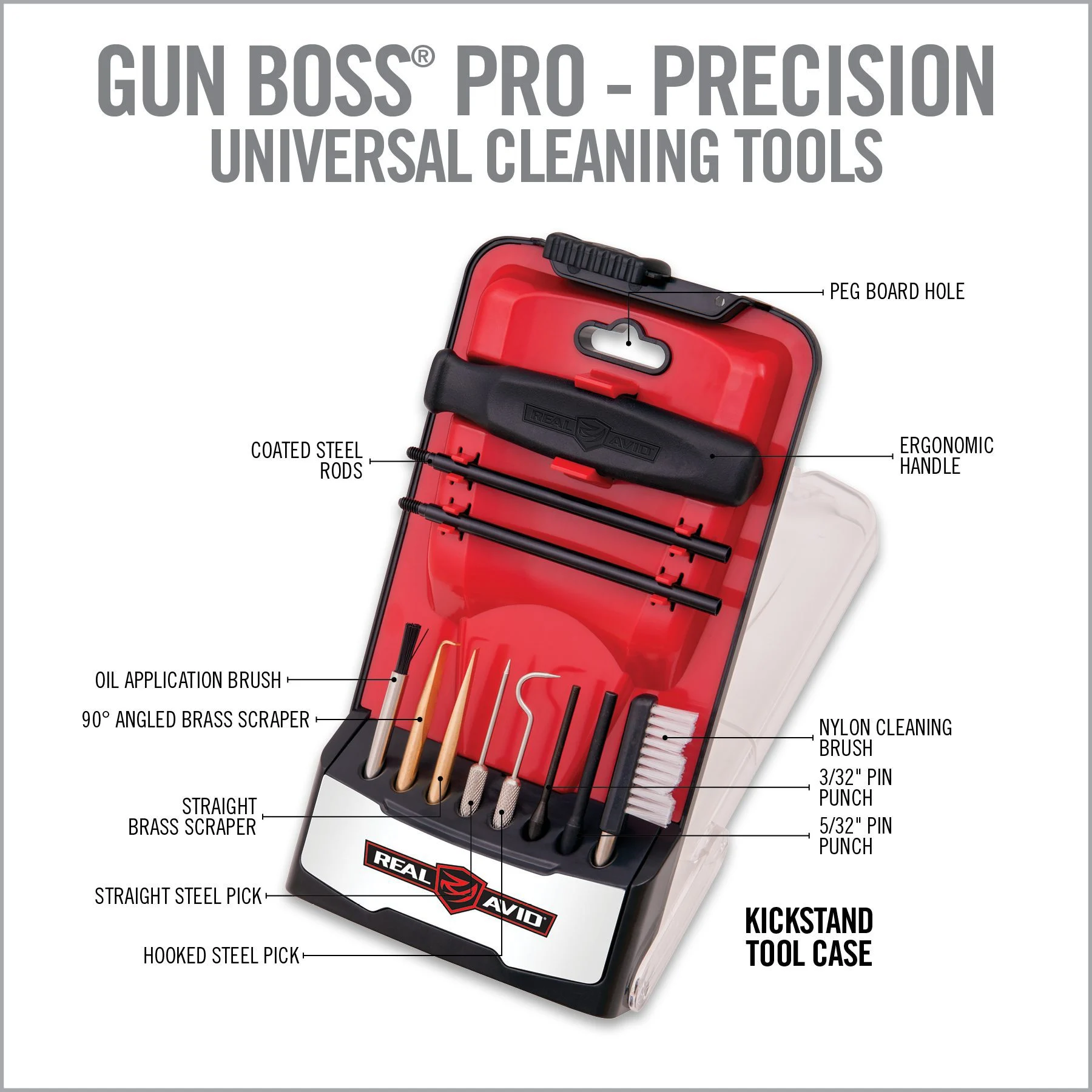 Real Avid Gun Boss Pro, Pro Handgun Cleaning Kit