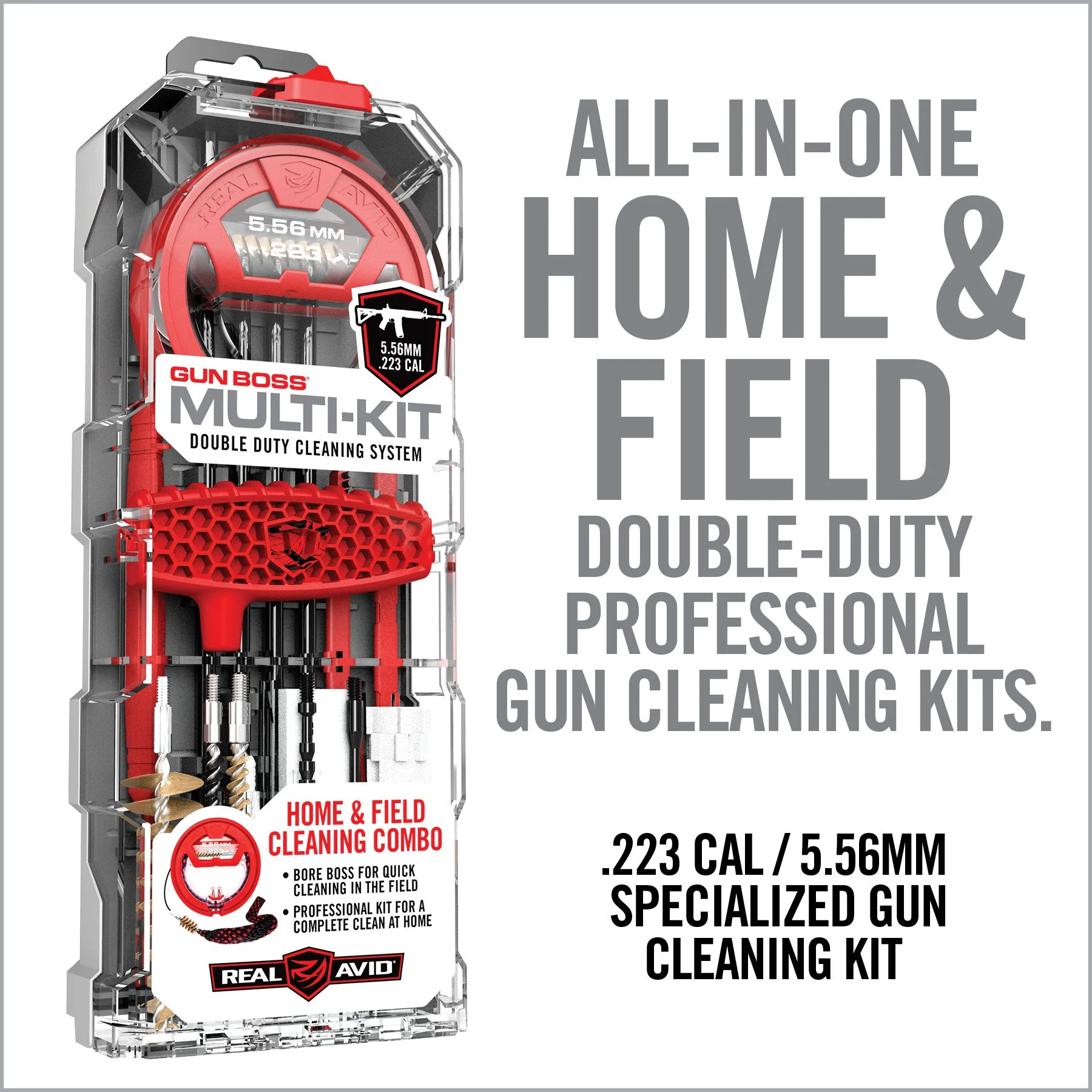 Real Avid Gun Boss, Multi-Kit, Fits .223/5.56MM Cal 