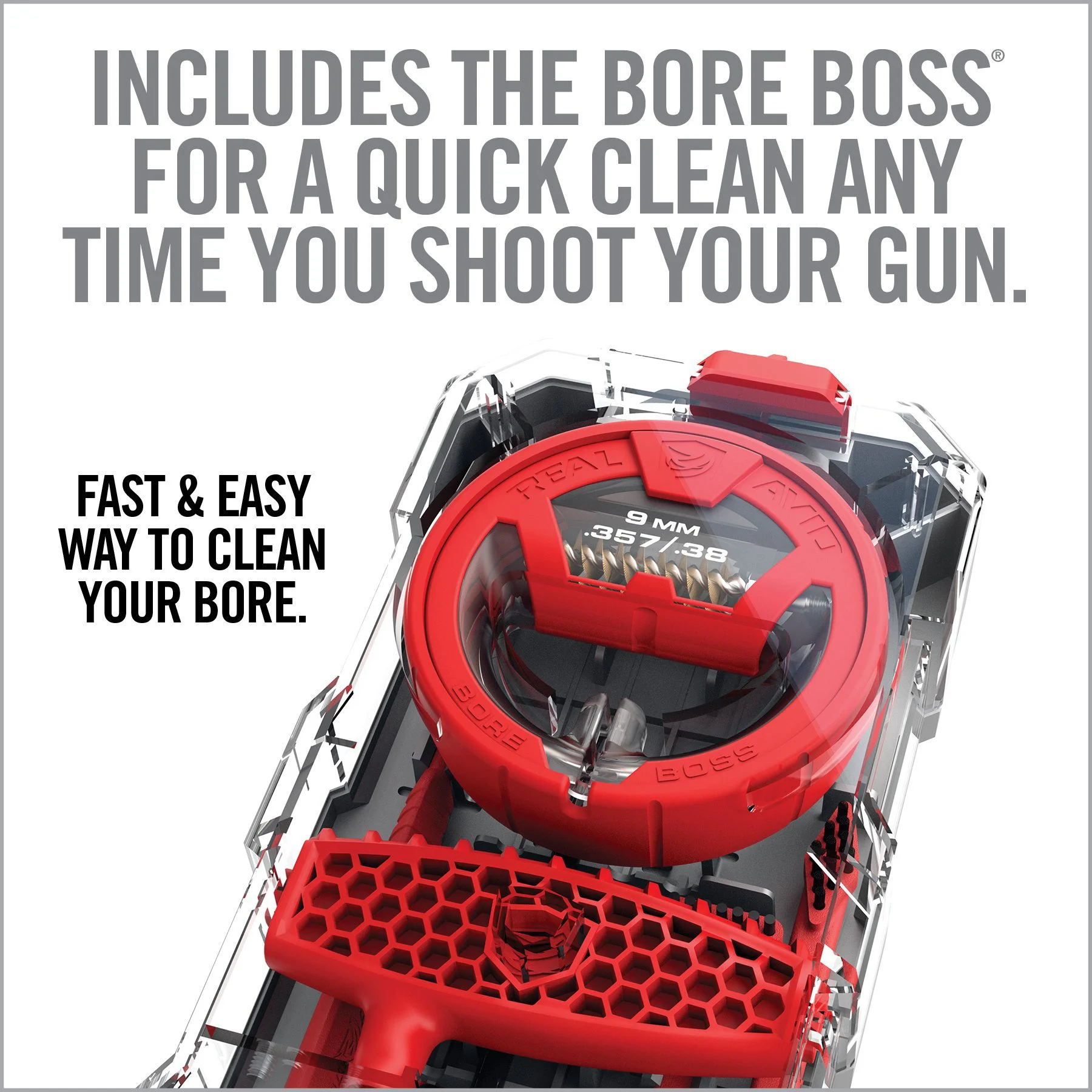 Real Avid Gun Boss, Multi-Kit,  Fits .357, .38, and 9mm Handguns 