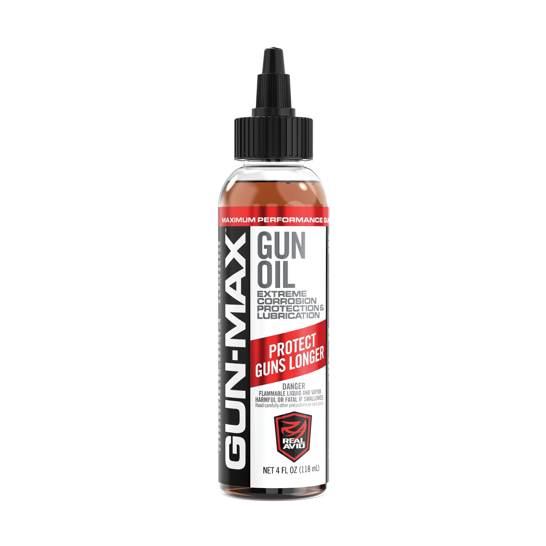 Real Avid Gun Max Gun Oil, Liquid, 4oz Bottle