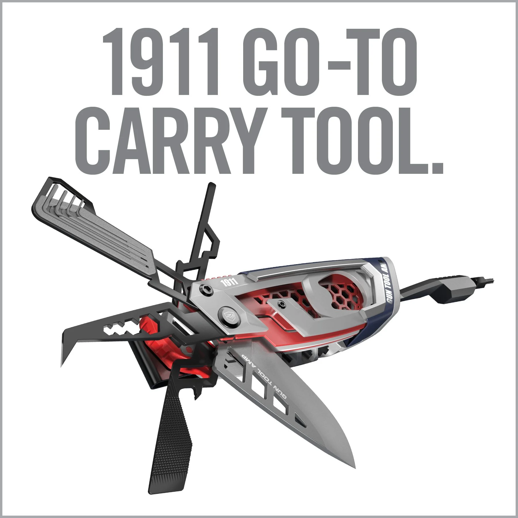 Real Avid Gun Tool AMP, Next-Gen Gun Readiness Multi-Tool, 1911 