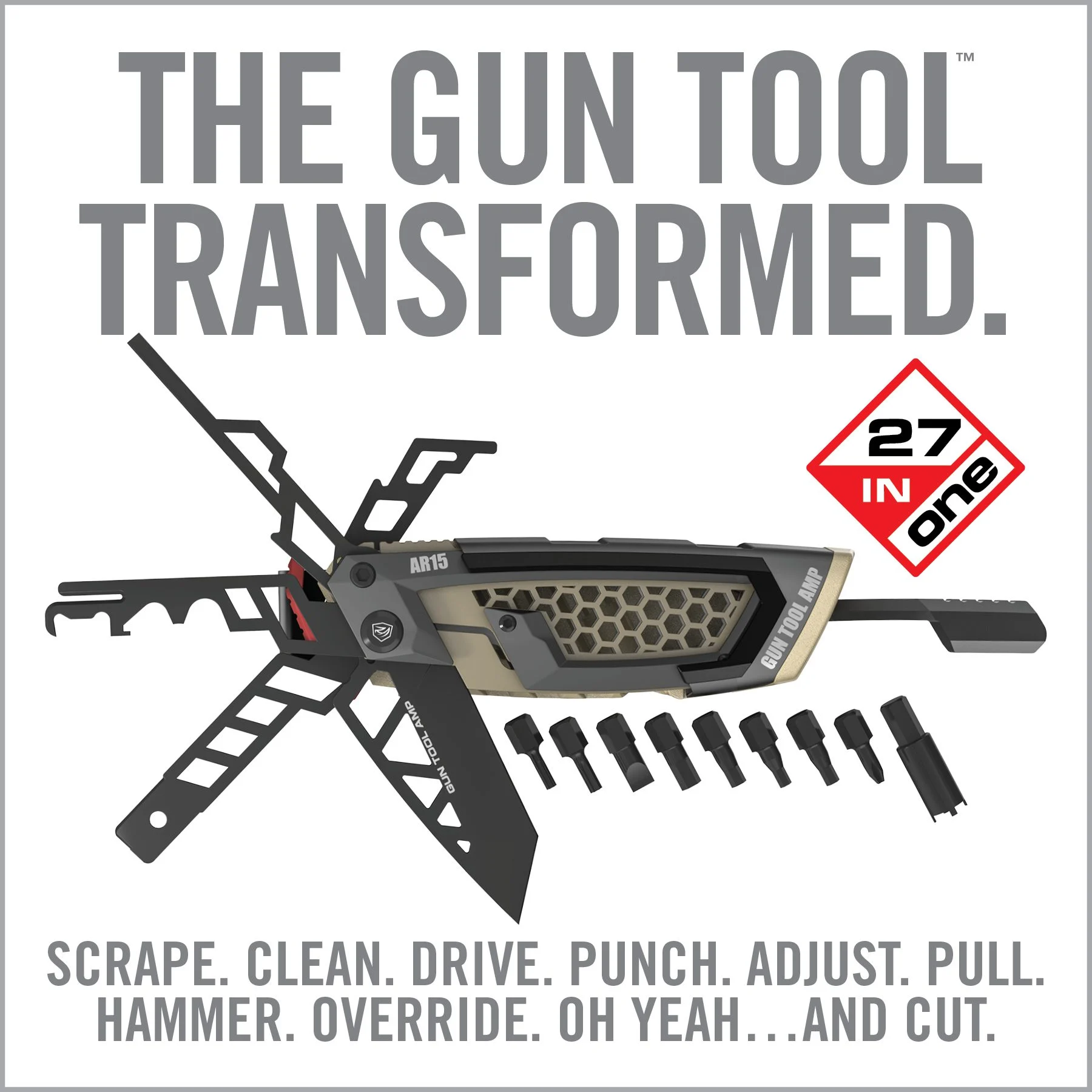 Real Avid Gun Tool AMP, Next-Gen Gun Readiness Multi-Tool, AR15