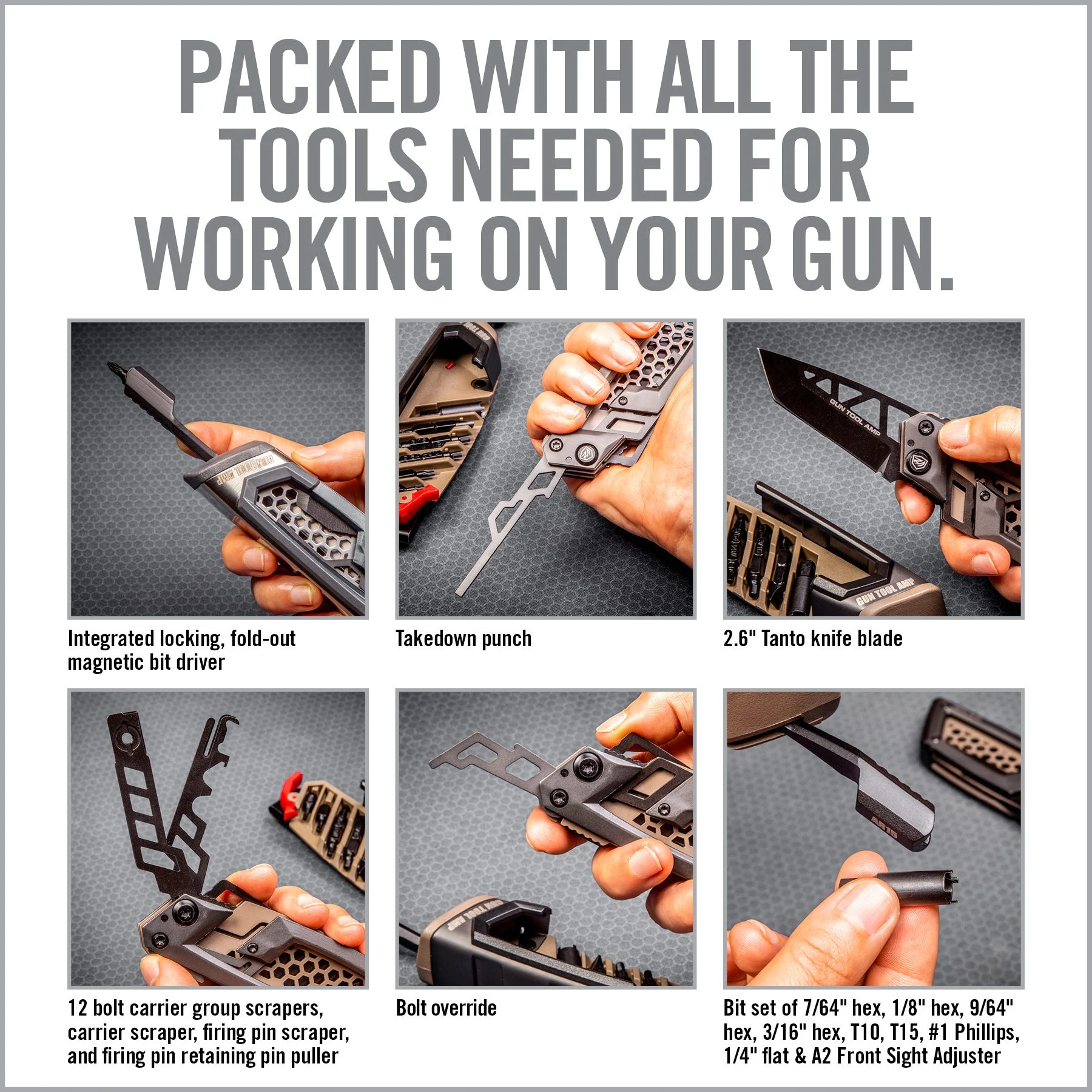 Real Avid Gun Tool AMP, Next-Gen Gun Readiness Multi-Tool, AR15